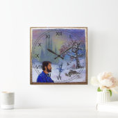 MEDITATION OF A KNIGHT QUADRATISCHE WANDUHR (Zuhause)