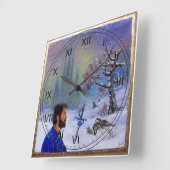 MEDITATION OF A KNIGHT QUADRATISCHE WANDUHR (Winkel)