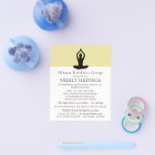 Meditation Pose, Buddhistische Gruppenwerbung Flyer (Einzeln)