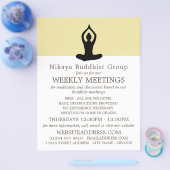 Meditation Pose, Buddhistische Gruppenwerbung Flyer (Einzeln)