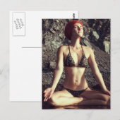 Meditation Postkarte (Vorne/Hinten)