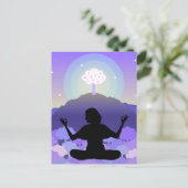 Meditation Postkarte (Stehend Vorderseite)
