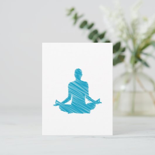 Meditation Postkarte (Stehend Vorderseite)