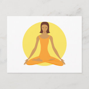 Meditation Postkarte