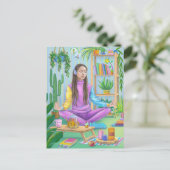 Meditation Postkarte (Stehend Vorderseite)