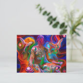 Meditation Postkarte (Stehend Vorderseite)