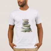 Meditation Rocks Balance Mindfulness Yoga T-Shirt (Vorderseite)