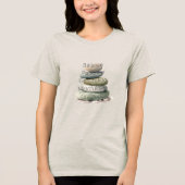 Meditation Rocks Balance Mindfulness Yoga Tri-Blend Shirt (Vorderseite)