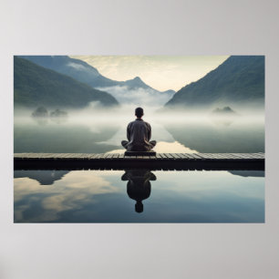 Meditation Ruhe Friedliche Natur Poster