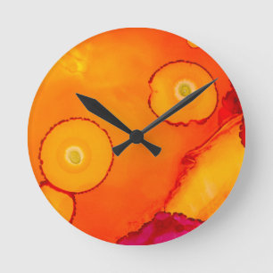 Meditation Runde Wanduhr