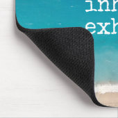 Meditation Schönes Paradies Strand Mousepad (Ecke)