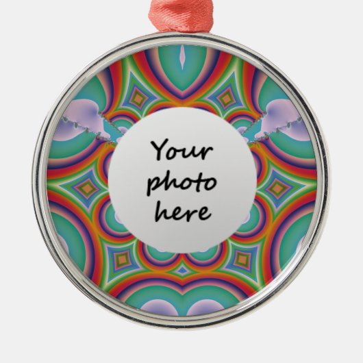 Meditation Silbernes Ornament (Vorne)