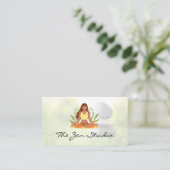 Meditation Sitting Logo | Stones in the Grass Terminkarte (Stehend Vorderseite)