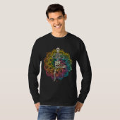 Meditation Skeleton Chakra Yoga T-Shirt (Vorne ganz)