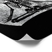 Meditation Skeletton Yoga Lover Halloween Mondkost Poster (Ecke)