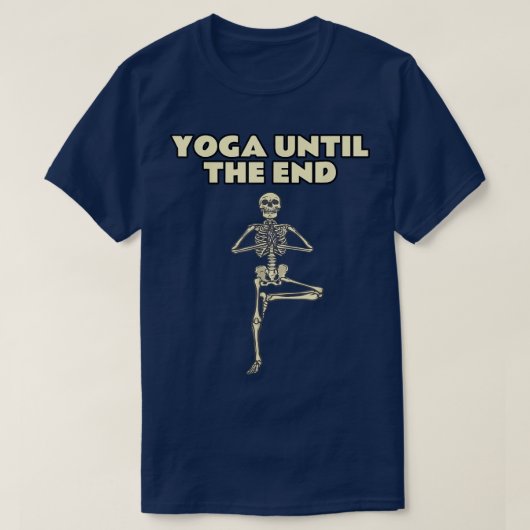Meditation, Spaß, Halloween, YogaPose Funny Namast T-Shirt (Design vorne)
