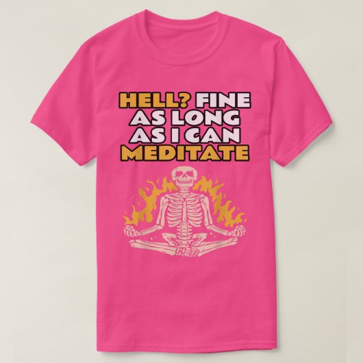 Meditation, Spaß, Halloween, YogaPose lustiges Ske T-Shirt (Design vorne)