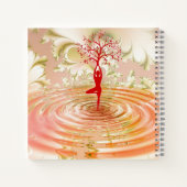 Meditation Spirale Notebook Notizblock (Rückseite)