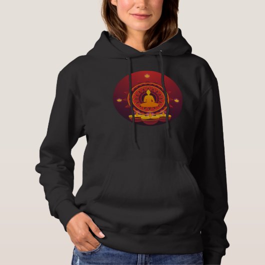 Meditation Spiritualität Spirituelles Geschenk Hoodie (Vorderseite)