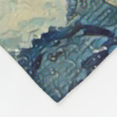 Meditation Spirituelles Gebet Frau Blue Sleep Fleecedecke (Ecke)