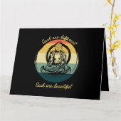 Meditation Sprichwort jeder einzelnen schöne Bud Karte (Gelbe Blume)