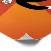 Meditation Tuxedo Kitty Poster Print (Ecke)