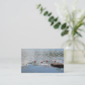 Meditation über Wasser Visitenkarte (Stehend Vorderseite)