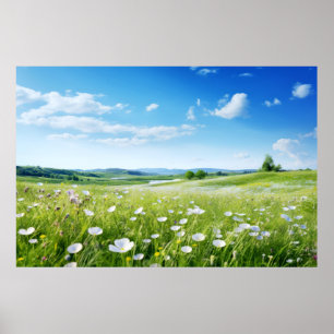 Meditation über Wiesen Poster