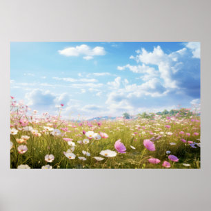 Meditation über Wiesen Poster