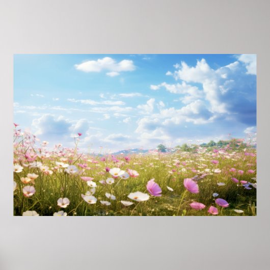Meditation über Wiesen Poster (Vorne)