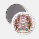 Meditation und Chakra-Alignment Magnet (Vorderseite/Rückseite)