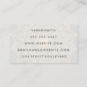 Meditation und Dosierung von Yoga | Stammmuster Visitenkarte (Rückseite)