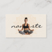 Meditation und Dosierung von Yoga | Stammmuster Visitenkarte (Vorderseite)