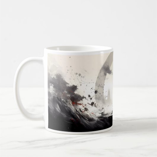 Meditation und Frieden Kaffeetasse (Links)