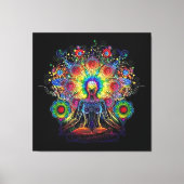 Meditation und Gelassenheit Leinwanddruck (Vorderseite)