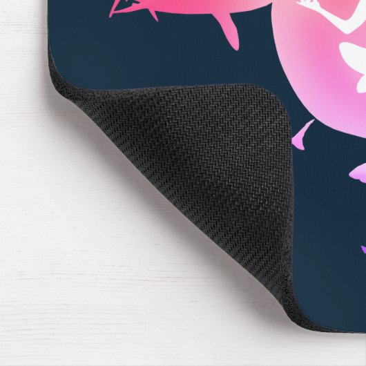 Meditation unter Wasser Mousepad (Ecke)