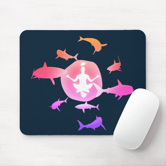 Meditation unter Wasser Mousepad (Mit Mouse)