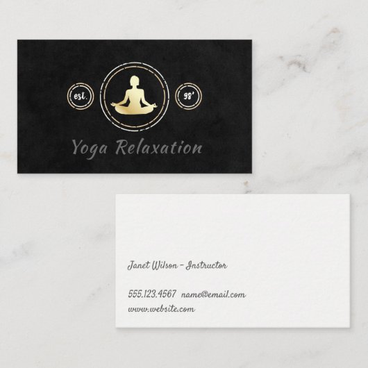 Meditation Visitenkarte (Vorne/Hinten)