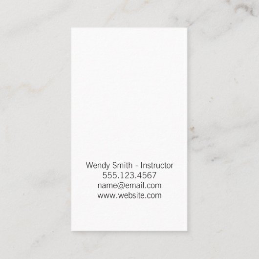 Meditation Visitenkarte (Rückseite)