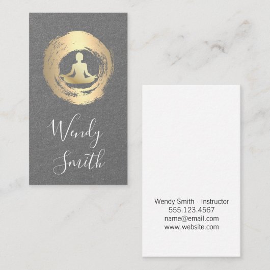 Meditation Visitenkarte (Vorne/Hinten)