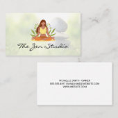 Meditation von Frauen | Gestapelte Steine Terminkarte (Vorne/Hinten)