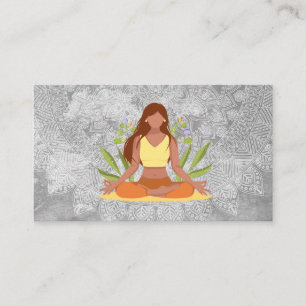 Meditation von Frauen   Stammmuster Visitenkarte