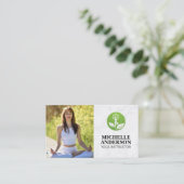 Meditation von Frauen | Yoga Visitenkarte (Stehend Vorderseite)