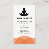 Meditation von Frauen | Yoga Visitenkarte (Rückseite)