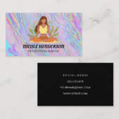 Meditation von Frauen | Yoga Visitenkarte (Vorne/Hinten)