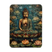 Meditation von Gautam Buddha Art Magnet (Vertikal)