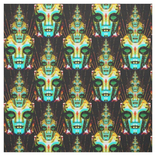 Meditation von Shiva (54" Breite) Gewebe Stoff (Muster)