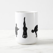 Meditation, yoga, Attitude Kaffeetasse (Mittel)