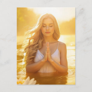 MEDITATION - YOGA - CARPE DIEM POSTKARTE