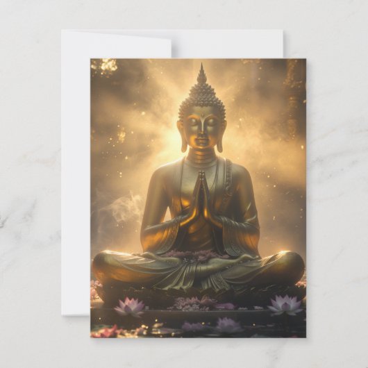 MEDITATION - YOGA - CARPE DIEM RSVP KARTE (Vorderseite)